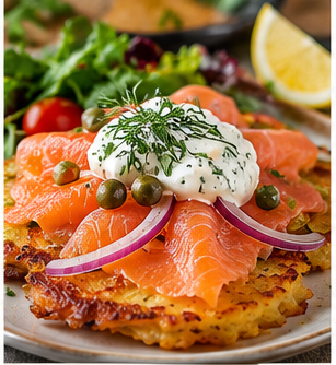 Serving suggestion for Traditional German Potato Pancakes